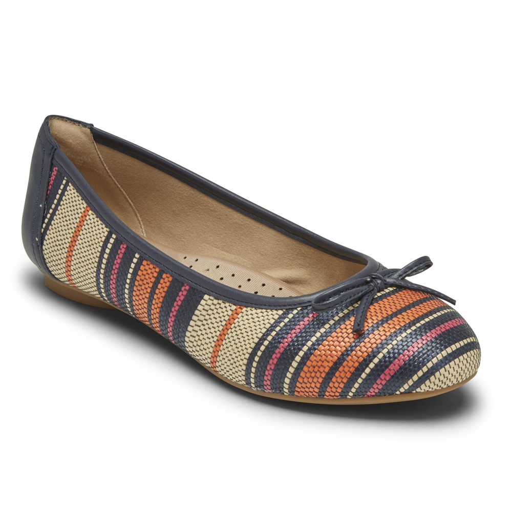 Rockport Flats Sko Dame Multicolor - Reagan Bow - QKPW50216